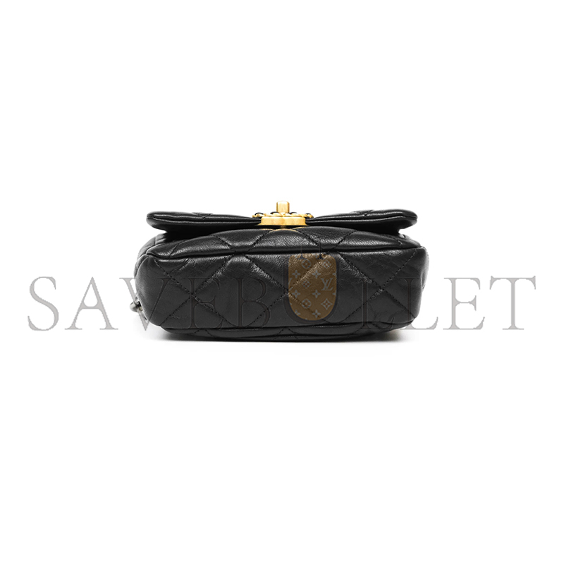 Ch**el 19 waist bag goatskin mixed hardware as1163 (20*11*5.5cm)